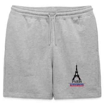 Equipe de Paris Jeux Sportifs des Etats-Unis Athlète Sportif Symbole - Short de survêtement homme premium - gris chiné - Devant - AI Model Male 178 light (178cm)