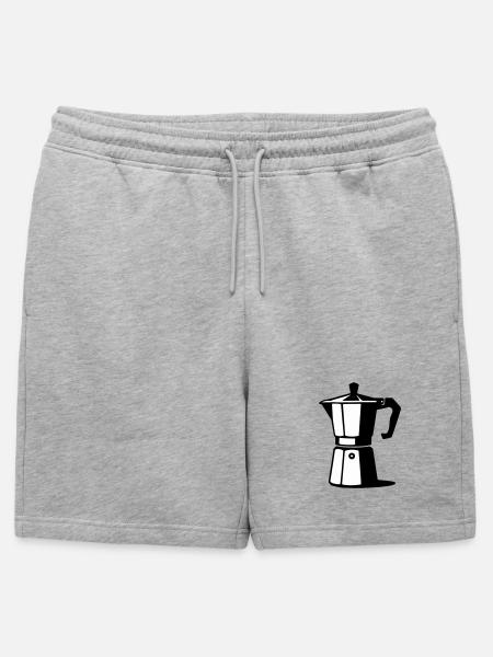 Espresso pot - Mens' Premium Organic Sweatshorts - heather grey