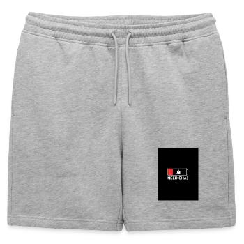 Besoin d’un coup de fouet énergétique Chai - Short de survêtement homme premium - gris chiné - Devant - AI Model Male 178 light (178cm)