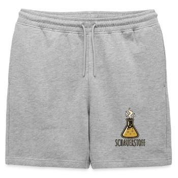 Tissu d’horreur - Halloween 2025 - Short de survêtement homme premium - gris chiné - Devant - AI Model Male 178 light (178cm)