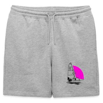 RS 500 Régate de dériveurs à voile voile de couleur - Short de survêtement homme premium - gris chiné - Devant - AI Model Male 178 light (178cm)