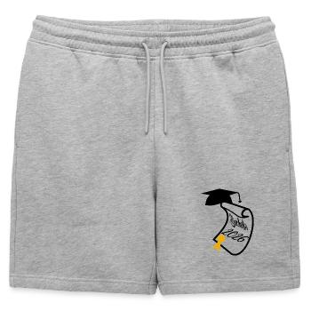 Baccalauréat 2026 - Short de survêtement homme premium - gris chiné - Devant - AI Model Male 178 light (178cm)