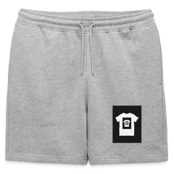T-shirt - Short de survêtement homme premium - gris chiné - Devant - AI Model Male 178 light (178cm)