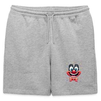 Déguisement de clown de carnaval Carnaval Carnaval - Short de survêtement homme premium - gris chiné - Devant - AI Model Male 178 light (178cm)