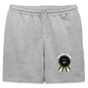 Gagnez votre victoire – Prix du Champion | Motivation Ba - Short de survêtement homme premium - gris chiné - Devant - AI Model Male 178 light (178cm)