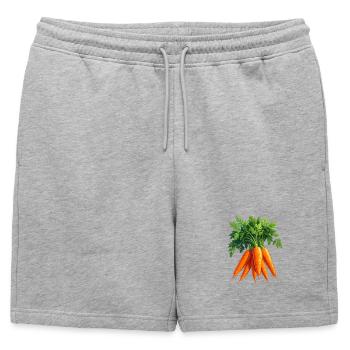 Carottes / Carottes - Short de survêtement homme premium - gris chiné - Devant - AI Model Male 178 light (178cm)