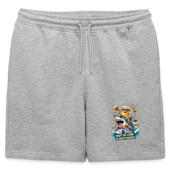 Fête du requin : Shut Up Liver Tee - Short de survêtement homme premium - gris chiné - Devant - AI Model Male 178 light (178cm)
