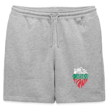 Bulgarie - Bulgarie - Drapeaux des tigres - Short de survêtement homme premium - gris chiné - Devant - AI Model Male 178 light (178cm)