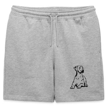 Rhodesian Ridgeback - Short de survêtement homme premium - gris chiné - Devant - AI Model Male 178 light (178cm)