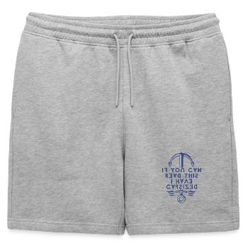 Si vous pouvez lire ceci, j’ai chaviré. - Short de survêtement homme premium - gris chiné - Devant - AI Model Male 178 light (178cm)