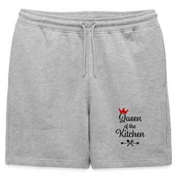 Reine de la cuisine - Short de survêtement homme premium - gris chiné - Devant - AI Model Male 178 light (178cm)