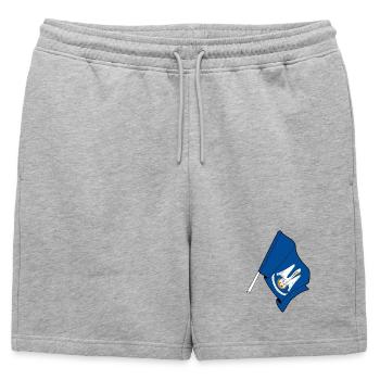Drapeau de Lousiane - Short de survêtement homme premium - gris chiné - Devant - AI Model Male 178 light (178cm)