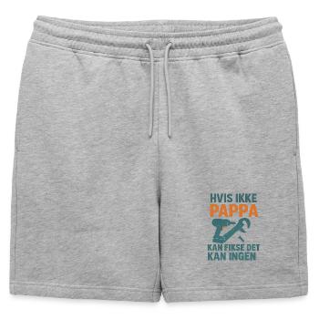Memory Design with Tools Motif - Mens' Premium Organic Sweatshorts - heather grey - Front - AI Model Male 178 light (178cm)