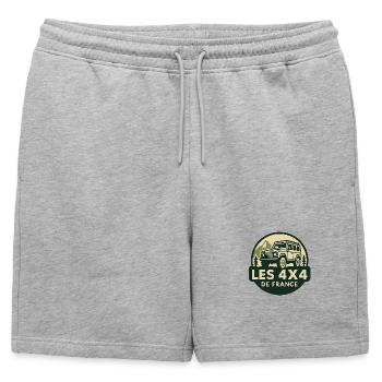The 4x4 of France - Mens' Premium Organic Sweatshorts - heather grey - Front - AI Model Male 178 light (178cm)
