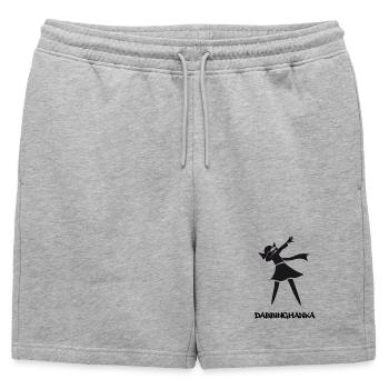 TAMPONNEMENT DU HANKA - Short de survêtement homme premium - gris chiné - Devant - AI Model Male 178 light (178cm)