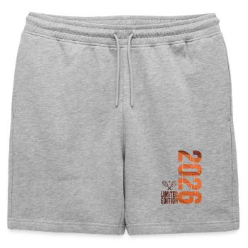 Tennis 2026, T-shirt, sweat à capuche et chaussettes en édition limitée - Short de survêtement homme premium - gris chiné - Devant - AI Model Male 178 light (178cm)