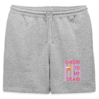 Santé à mes amours, Santé - Short de survêtement homme premium - gris chiné - Devant - AI Model Male 178 light (178cm)