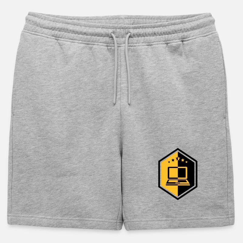 Computing / Informatik / Informatique - Männer Premium Organic Sweatshorts - Grau meliert