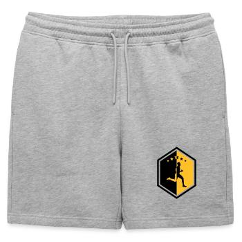 Course à Pied / Running / Jogging / Coureur - Short de survêtement homme premium - gris chiné - Devant - AI Model Male 178 light (178cm)