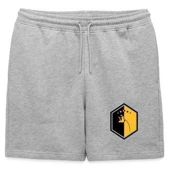 Saut à la Perche Sauteur Sport Sportif Athlète - Short de survêtement homme premium - gris chiné - Devant - AI Model Male 178 light (178cm)