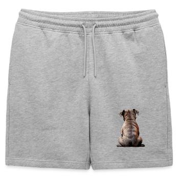 Staffordshire Bull Terrier - Short de survêtement homme premium - gris chiné - Devant - AI Model Male 178 light (178cm)