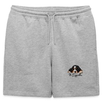 Bouvier bernois - Short de survêtement homme premium - gris chiné - Devant - AI Model Male 178 light (178cm)