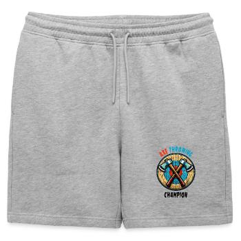 Hache à lancer une hache Sport Design - Short de survêtement homme premium - gris chiné - Devant - AI Model Male 178 light (178cm)