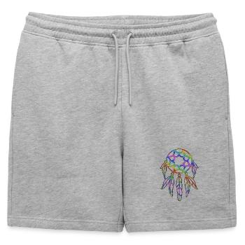 Conception du capteur de rêves - Short de survêtement homme premium - gris chiné - Devant - AI Model Male 178 light (178cm)
