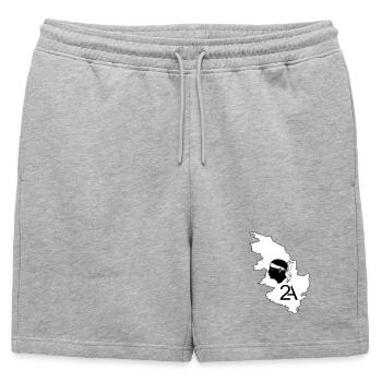 Corse du sud - Short de survêtement homme premium - gris chiné - Devant - AI Model Male 178 light (178cm)