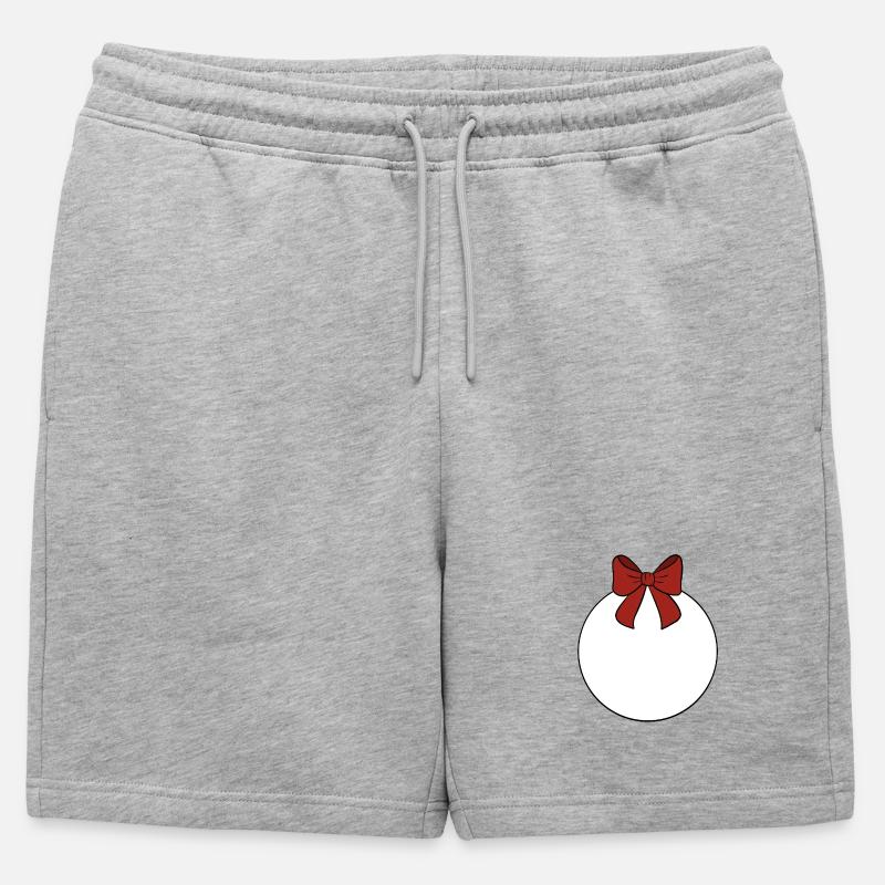 Weihnachtskugel - Männer Premium Organic Sweatshorts - Grau meliert
