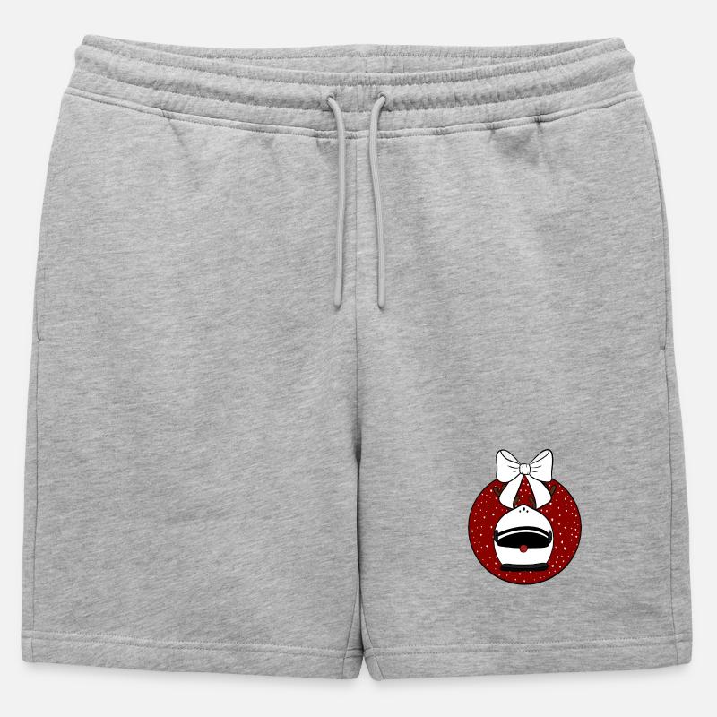 Weihnachtskugel - Männer Premium Organic Sweatshorts - Grau meliert