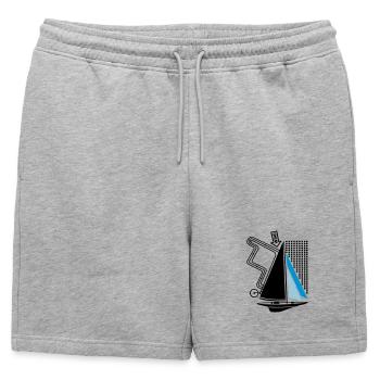 Voilier et cours de régate Voilier Voilier Voilier - Short de survêtement homme premium - gris chiné - Devant - AI Model Male 178 light (178cm)