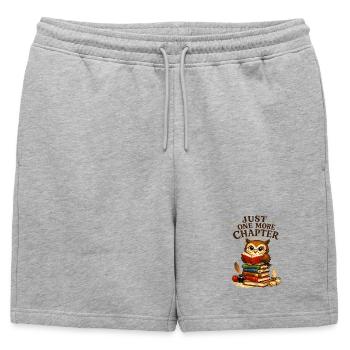Un chapitre de plus - Short de survêtement homme premium - gris chiné - Devant - AI Model Male 178 light (178cm)