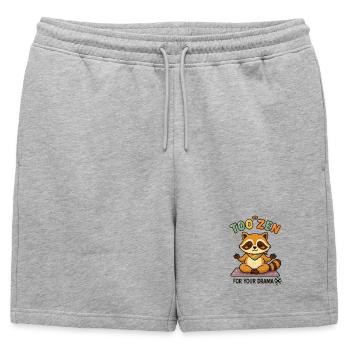 À Zen pour ton raton laveur dramatique - Short de survêtement homme premium - gris chiné - Devant - AI Model Male 178 light (178cm)