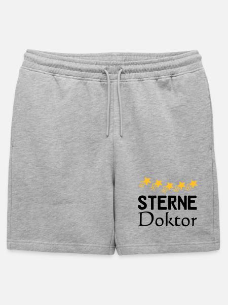 Sterne Doktor Geschenk - Männer Premium Organic Sweatshorts - Grau meliert