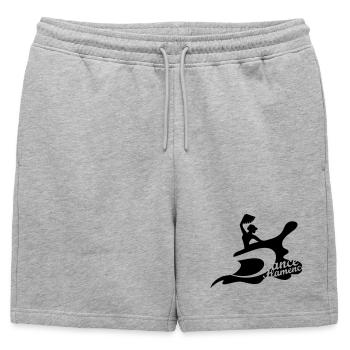 Une danseuse de flamenco avec un éventail - Short de survêtement homme premium - gris chiné - Devant - AI Model Male 178 light (178cm)