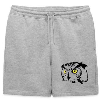 chouette - Short de survêtement homme premium - gris chiné - Devant - AI Model Male 178 light (178cm)