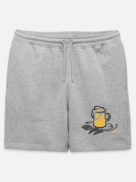 Beer Beer Mug Hops Wheat - Mens' Premium Organic Sweatshorts - heather grey