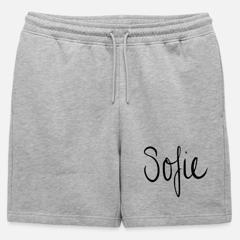 Sofie - Männer Premium Organic Sweatshorts - Grau meliert