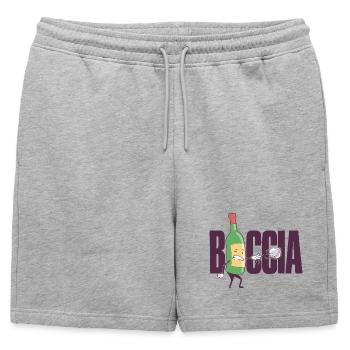 Joueur de boccia Vêtements avec balles de pétanque Boccia - Short de survêtement homme premium - gris chiné - Devant - AI Model Male 178 light (178cm)