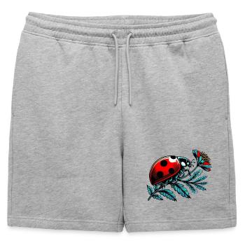 Coccinelle - Short de survêtement homme premium - gris chiné - Devant - AI Model Male 178 light (178cm)