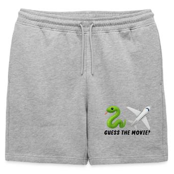 Toy Hose and Airplane Design - Mens' Premium Organic Sweatshorts - heather grey - Front - AI Model Male 178 light (178cm)
