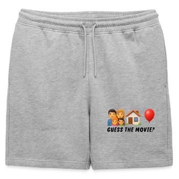 Illustration de la vie de famille et du sentiment d’être chez soi - Short de survêtement homme premium - gris chiné - Devant - AI Model Male 178 light (178cm)