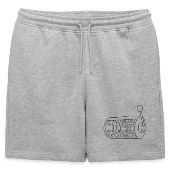 Chance contre Fuck – Dicton drôle sur le jeu - Short de survêtement homme premium - gris chiné - Devant - AI Model Male 178 light (178cm)