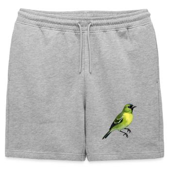 Oiseau Pintard - Short de survêtement homme premium - gris chiné - Devant - AI Model Male 178 light (178cm)