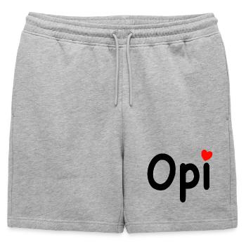 Grand-père, grand-père, fête des pères - Short de survêtement homme premium - gris chiné - Devant - AI Model Male 178 light (178cm)