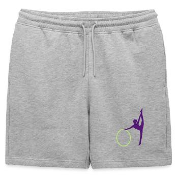 Gymnastique rythmique - Short de survêtement homme premium - gris chiné - Devant - AI Model Male 178 light (178cm)