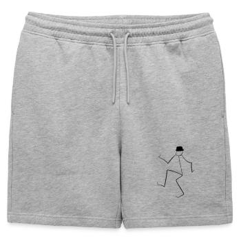 Danse - Short de survêtement homme premium - gris chiné - Devant - AI Model Male 178 light (178cm)