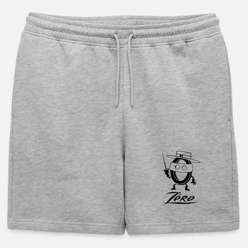 Super Null Flex - Männer Premium Organic Sweatshorts - Grau meliert