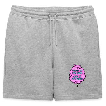 Dessert Confectioner Sugar Statement Sweets - Mens' Premium Organic Sweatshorts - heather grey - Front - AI Model Male 178 light (178cm)